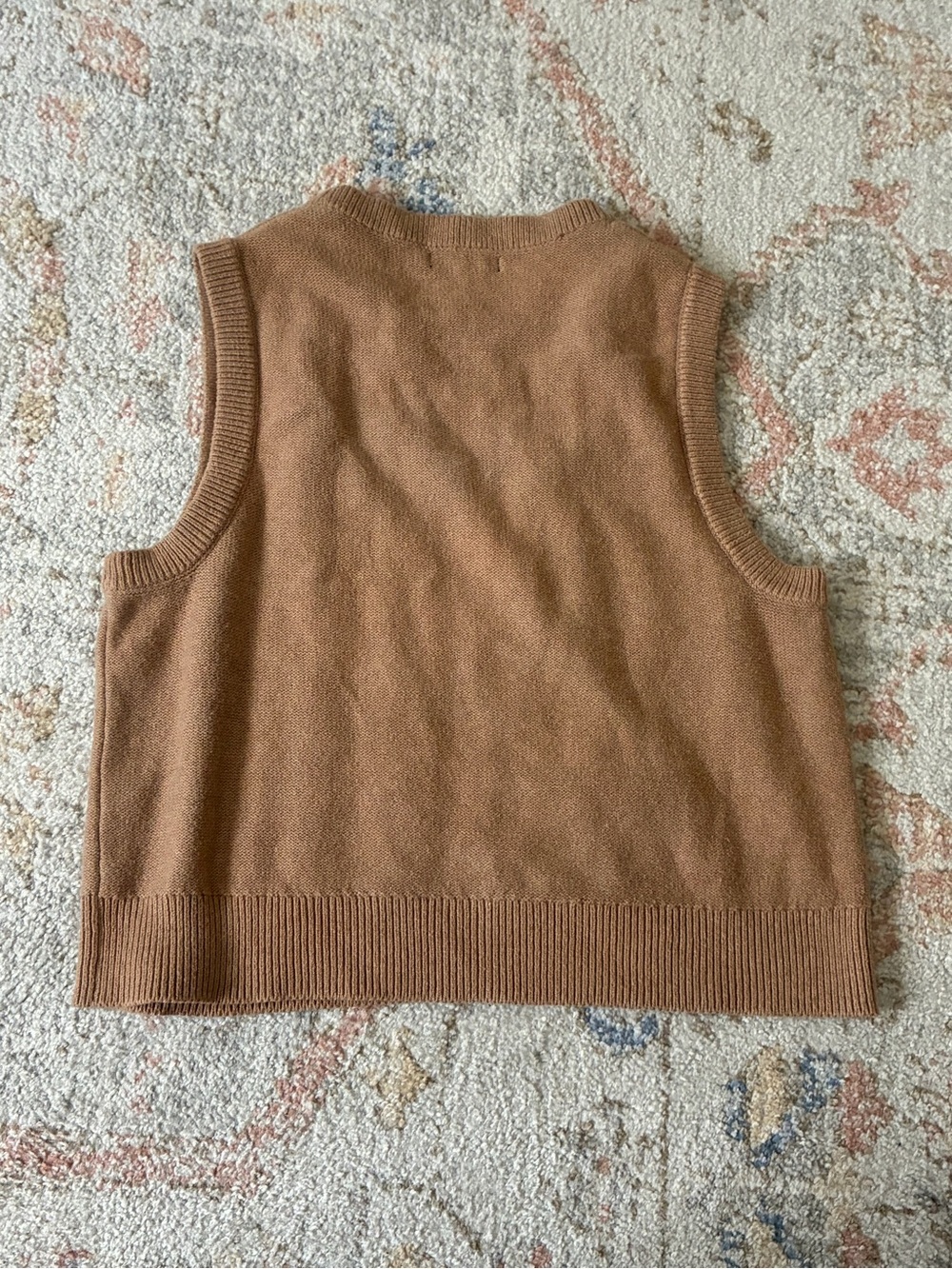 Banana Republic Chunky Knit Cropped Sweater Vest Size M- Grandpa Chic - Picture 6 of 6